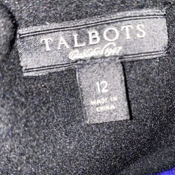 Talbots wool sleeveless colorblock dress with back invisible zipper size 12 - Picture 4 of 5